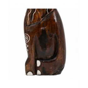 Statua Decorativa Alexandra House Living Marrone Chiaro Legno Elefante 6 x 50 x 14 cm