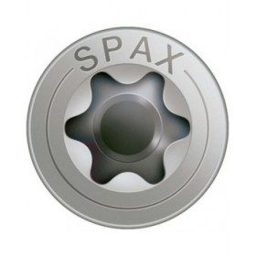 Scatola a viti SPAX Filettatura parziale 4 x 40 mm Testa piatta (25 Unità)