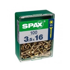 Scatola a viti SPAX Yellox Legno Testa piatta 150 Pezzi (2 x 10 mm)