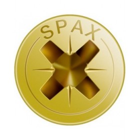 Scatola a viti SPAX Yellox Legno Testa piatta 150 Pezzi (2 x 10 mm)