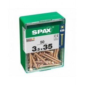 Scatola a viti SPAX Vite per legno Testa piatta (3,5 x 35 mm)