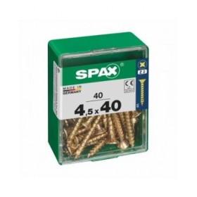 Scatola a viti SPAX Vite per legno Testa piatta (4,5 x 40 mm)