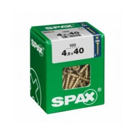 Scatola a viti SPAX Vite per legno Testa piatta (4,5 x 40 mm)