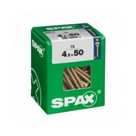 Scatola a viti SPAX Vite per legno Testa piatta (4,5 x 50 mm)