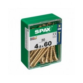 Scatola a viti SPAX Vite per legno Testa piatta (4,5 x 60 mm)