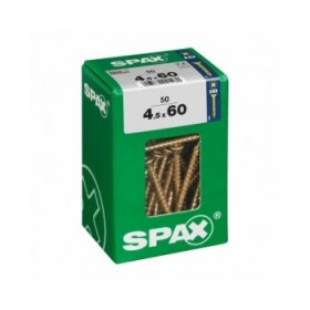 Scatola a viti SPAX Vite per legno Testa piatta (4,5 x 60 mm)