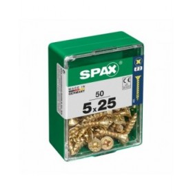 Scatola a viti SPAX Vite per legno Testa piatta (5 x 25 mm) (5,0 x 25 mm)
