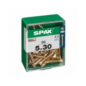 Scatola a viti SPAX Vite per legno Testa piatta (5 x 30 mm) (5,0 x 30 mm)