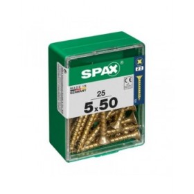 Scatola a viti SPAX Yellox Legno Testa piatta 25 Pezzi (5 x 50 mm)