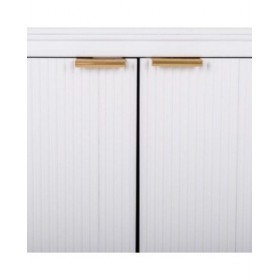 Credenza Alexandra House Living Bianco Dorato Legno MDF 42 x 71 x 145 cm