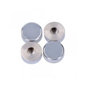 Abbellimenti per mobili EDM 85291 Ottone Ø 18 mm Avvitato (4 Unità)
