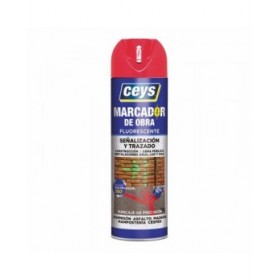 Vernice spray Ceys Rosso 500 ml Fluorescente