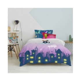 Set di copripiumino HappyFriday Mr Fox Nanny Multicolore Singolo 2 Pezzi