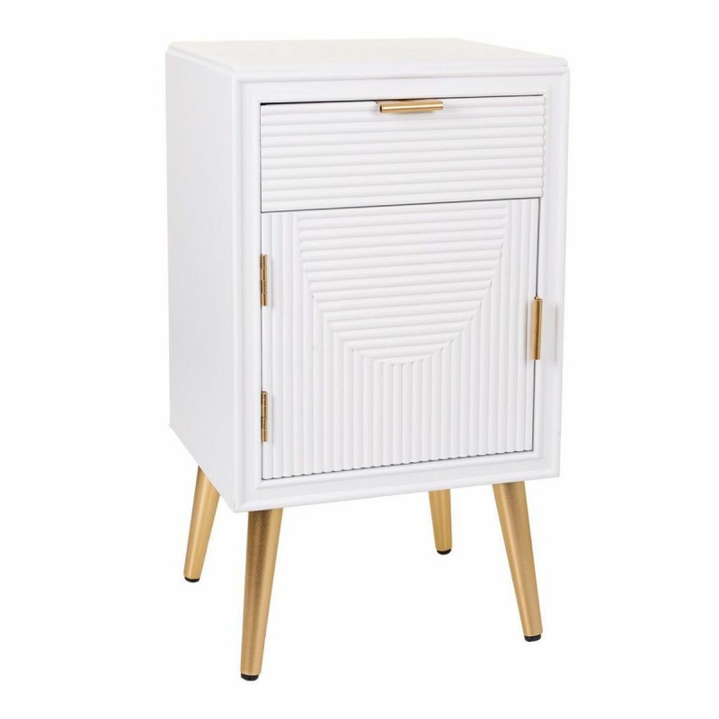 Comodino Alexandra House Living Dorato 36 x 70 x 39 cm