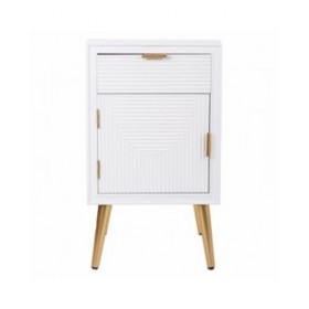 Comodino Alexandra House Living Dorato 36 x 70 x 39 cm