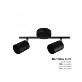 Applique da Parete EDM 32034 Nero GU10