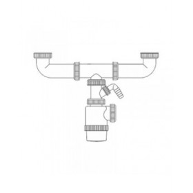 Sifone del lavandino Mirtak PVC