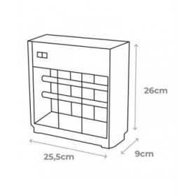 Uccidi gli insetti elettrici EDM 06011 Nero Argentato 12 W 25,5 x 9 x 26 cm Professionale