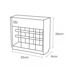 Antizanzare Elettrico EDM Argentato (33 x 9 x 26 cm)