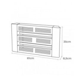 Uccidi gli insetti elettrici EDM 06030 Argentato 100 m²