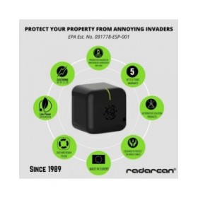 Repellente per Topi e Scarafaggi Radarcan 72 x 98 x 35 mm Topi Scarafaggi