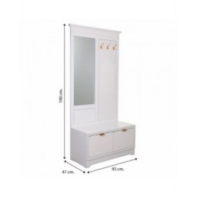 Ingresso con 2 Cassetti Alexandra House Living Dorato 7 x 190 x 95 cm