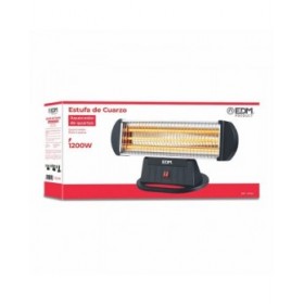 Stufetta al Quarzo EDM 07140 07140 Nero 1200 W