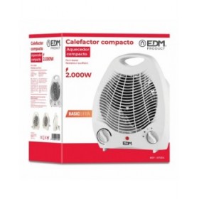 Riscaldamento Verticale EDM 07204 Bianco 1000-2000 W 1000 - 2000 W