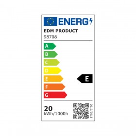 Lampadina LED EDM 98708 E 20 W 180 W E27 2200 lm 2100 Lm Ø 6,5 x 12,4 cm Ø 6,5 x 12,5 cm (6400 K)
