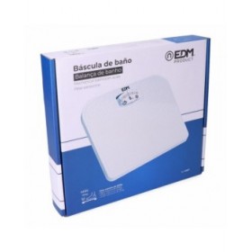 Bilancia Analogica EDM 07617 polipropilene 130 Kg 26 x 24 x 4 cm 24 x 26 x 4 cm
