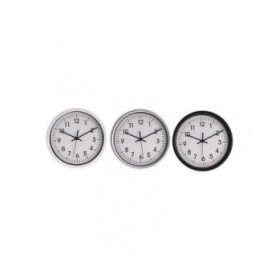 Orologio da Parete EDM PVC ø 20 x 4 cm Ø 20 cm x 4 cm Nero Rotondo