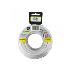 Cavo EDM 28002 Bianco 10 m 2 X 0,5 mm