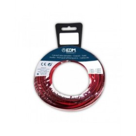 Cavo audio EDM 28017 Nero Rosso Rosso/Nero 2 x 1,5 mm 5 m