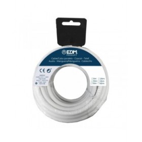 Cavo EDM 28025 Bianco 2 x 1 mm 25 m
