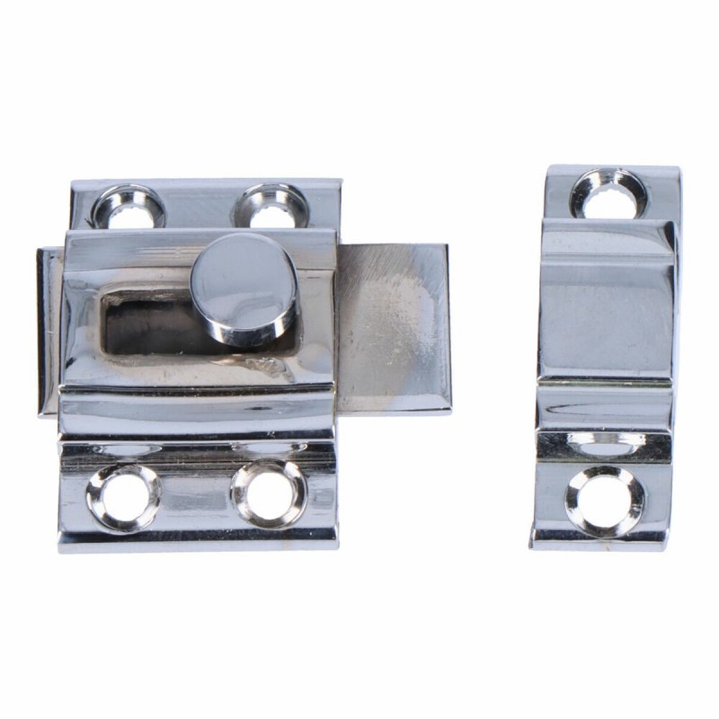 Chiavistello per porta EDM 85083 nichel Acciaio 20 mm Barretta per capelli