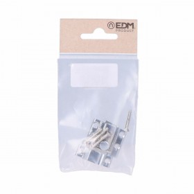 Chiavistello per porta EDM 85084 nichel Acciaio 25 mm 25mm Barretta per capelli