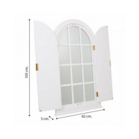 Specchio da parete Alexandra House Living Dorato Legno MDF 5 x 105 x 62 cm
