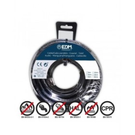 Cavo EDM 28486 Nero 4 mm 4 x 1,5 mm 10 m