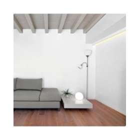 Lampada da Terra EDM 30010 Boston Argentato 60 W 220-240 V 176 cm
