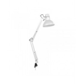 Lampada da scrivania EDM 30080 Melbourne Bianco Metallo 60 W 24 x 98 cm E27 Flexo/Lampada da scrivania