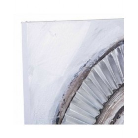 Quadro Alexandra House Living Tela Legno di abete 80 x 3 x 80 cm