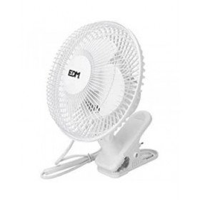 Ventilatore EDM 33961 Bianco 15 W Ø 15 cm Pinza