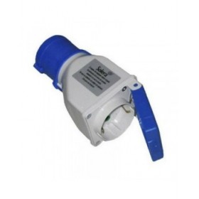 Adattatore Solera 904012 Con coperchio CETAC Schuko Azzurro Grigio 16 A