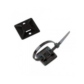 Base Autoadesiva per Fascette Lapafil Nero (100 Unità)