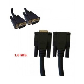 Cavo SVGA EDM 51261 Nero 1,8 m