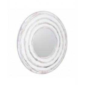 Specchio da parete Alexandra House Living Bianco 2 x 40 x 80 cm Cerchi