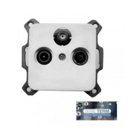 Distributore di Antenna EDM 65309 Bianco Incassato 16 A