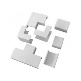 Canalina Passacavi Solera kit1020 Condizionatore 7 Pezzi (10 x 20 mm)