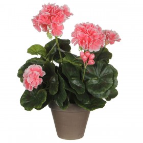 Pianta Decorativa Mica Decorations PVC Geranio (11,5 x 33 cm)