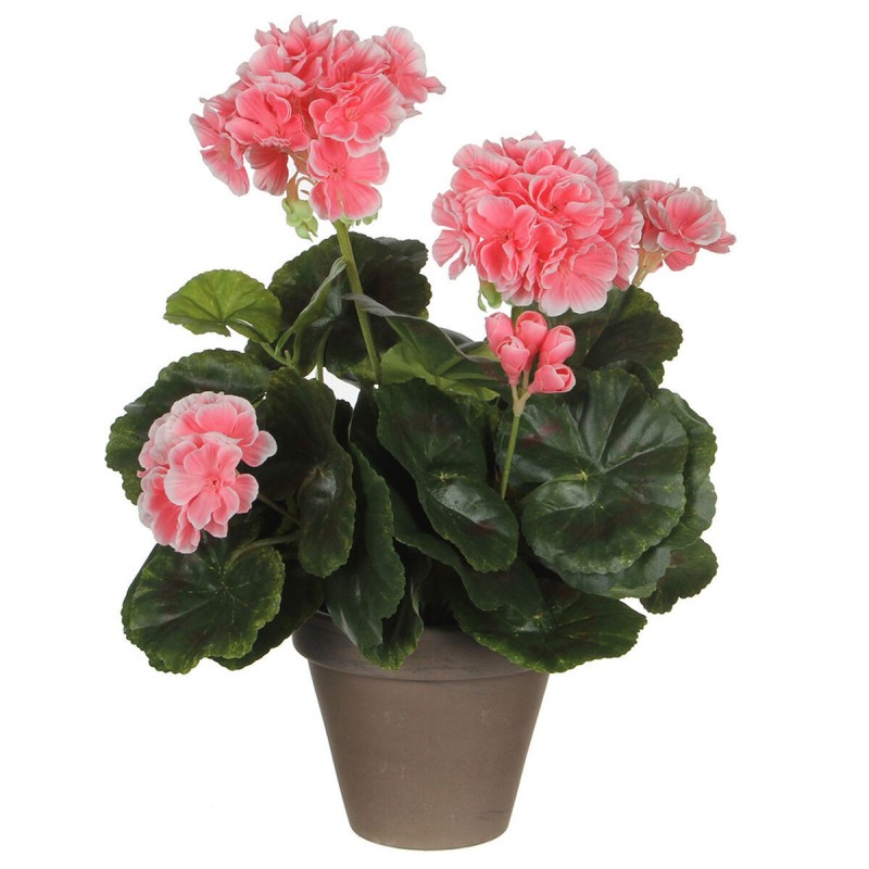 Pianta Decorativa Mica Decorations PVC Geranio (11,5 x 33 cm)